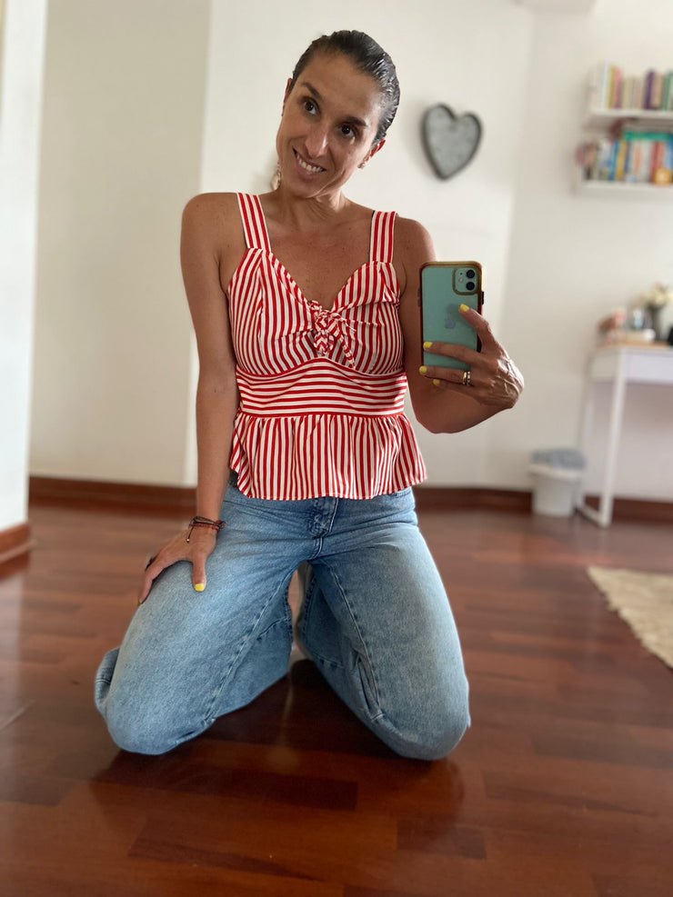 Blusa Lazo Tiras