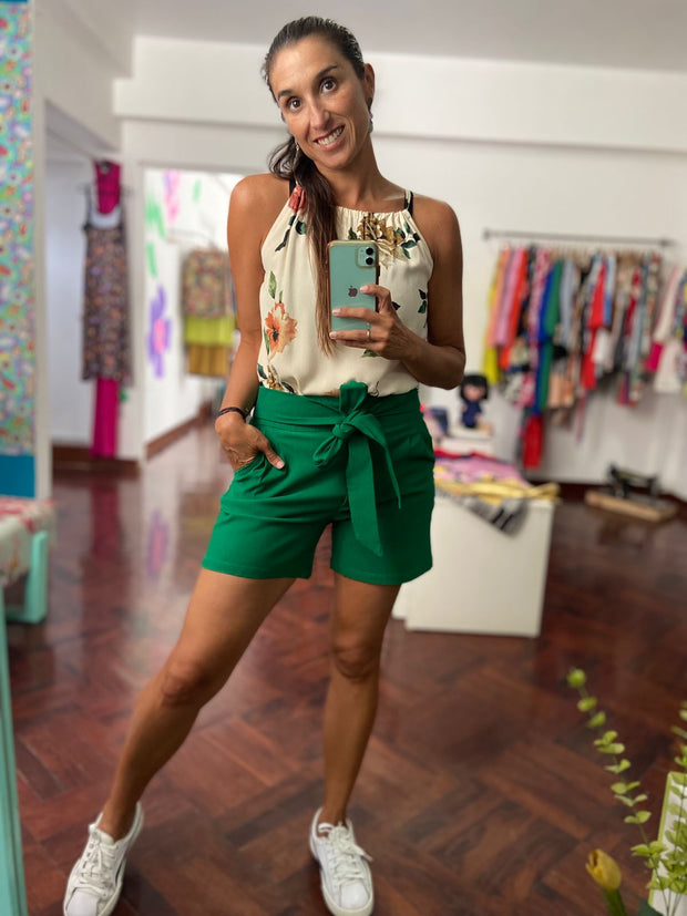 Blusa Pita Crema Floral