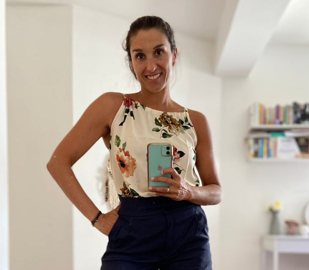 Blusa Pita Crema Floral