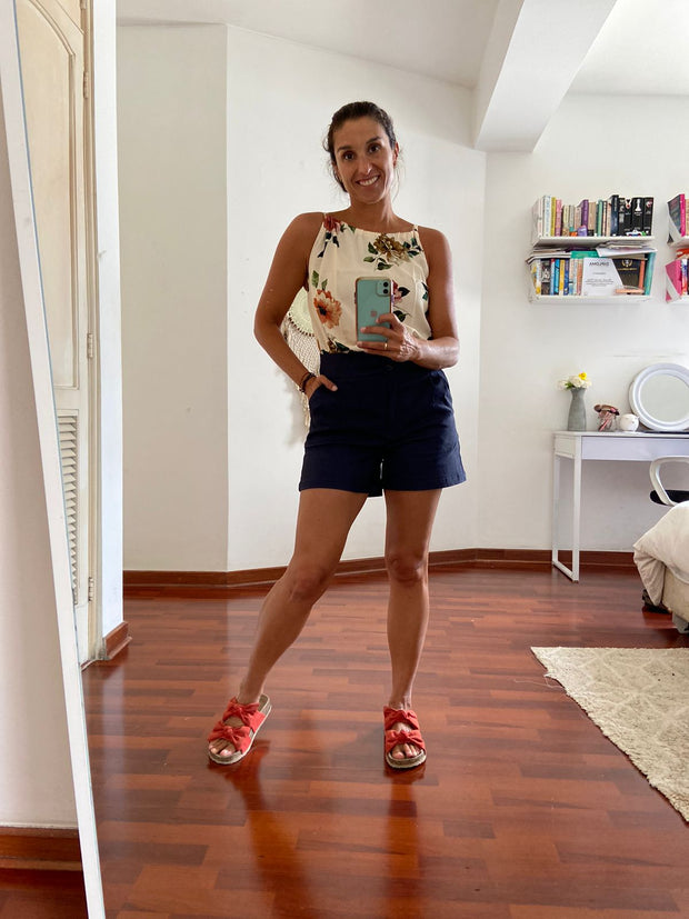 Blusa Pita Crema Floral