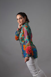 Blusa Camisera Broderie Multicolor Stock