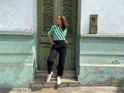 Pantalón CA Recto Negro Stock