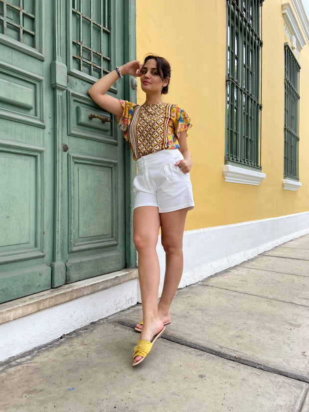 Short CA Blanco Ivory