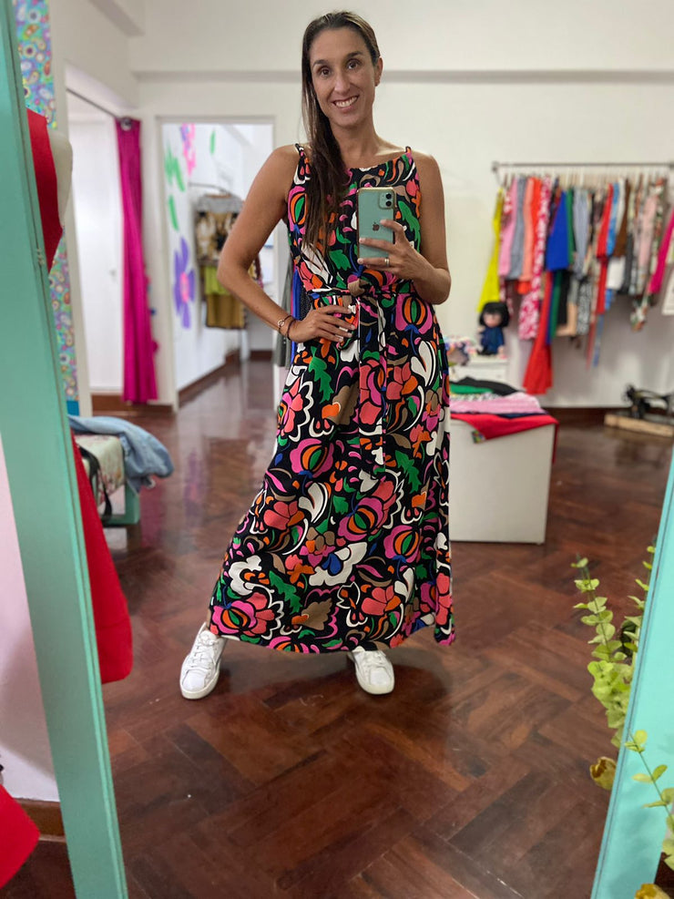 Vestido Maxi Pita de Colores Stock