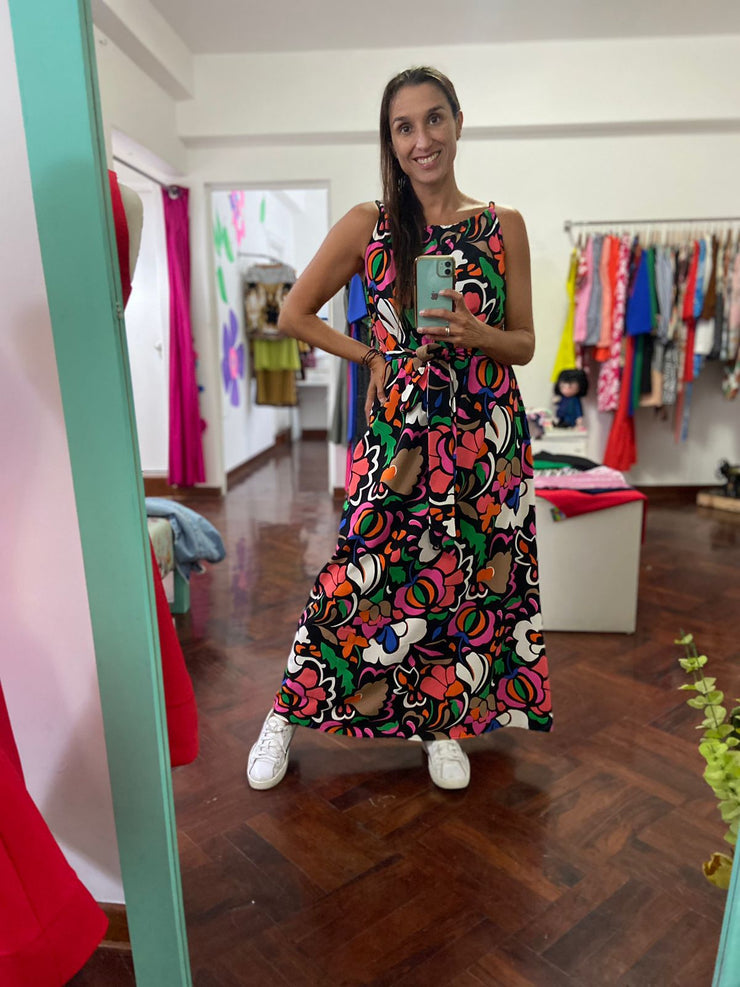 Vestido Maxi Pita de Colores Stock