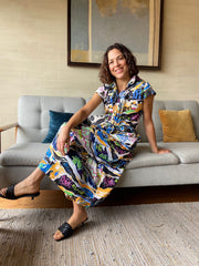 Vestido Maxi romántico Grafitti