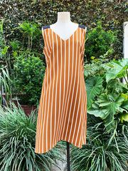 Vestido Conny Nude & White Stock