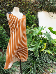 Vestido Conny Nude & White Stock