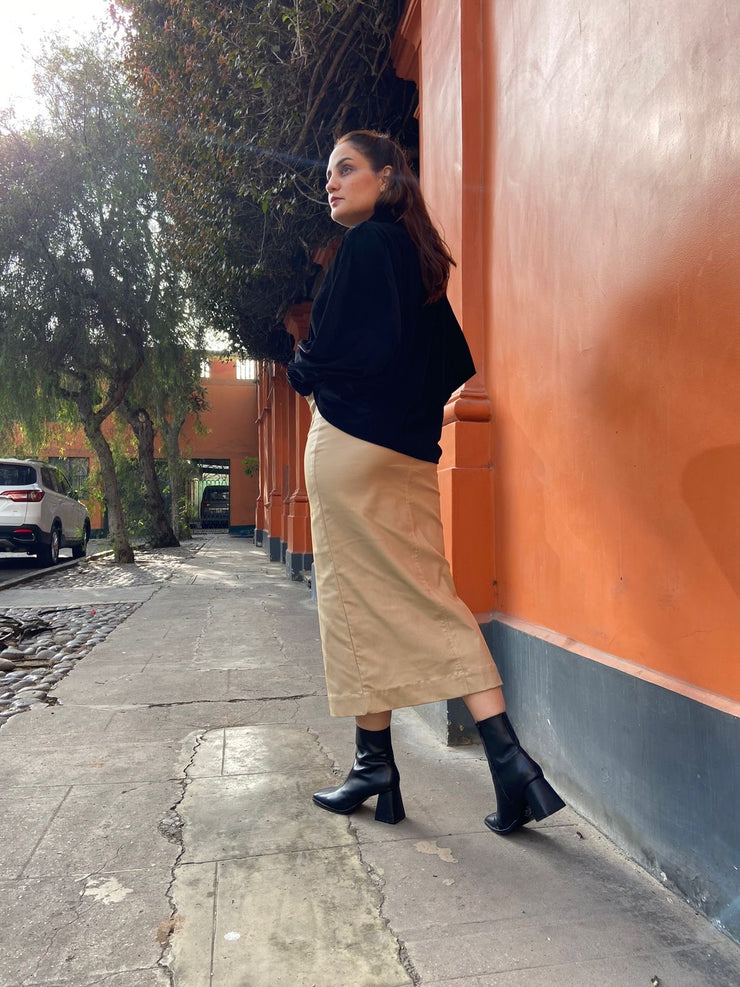 Falda Botoncitos Nude