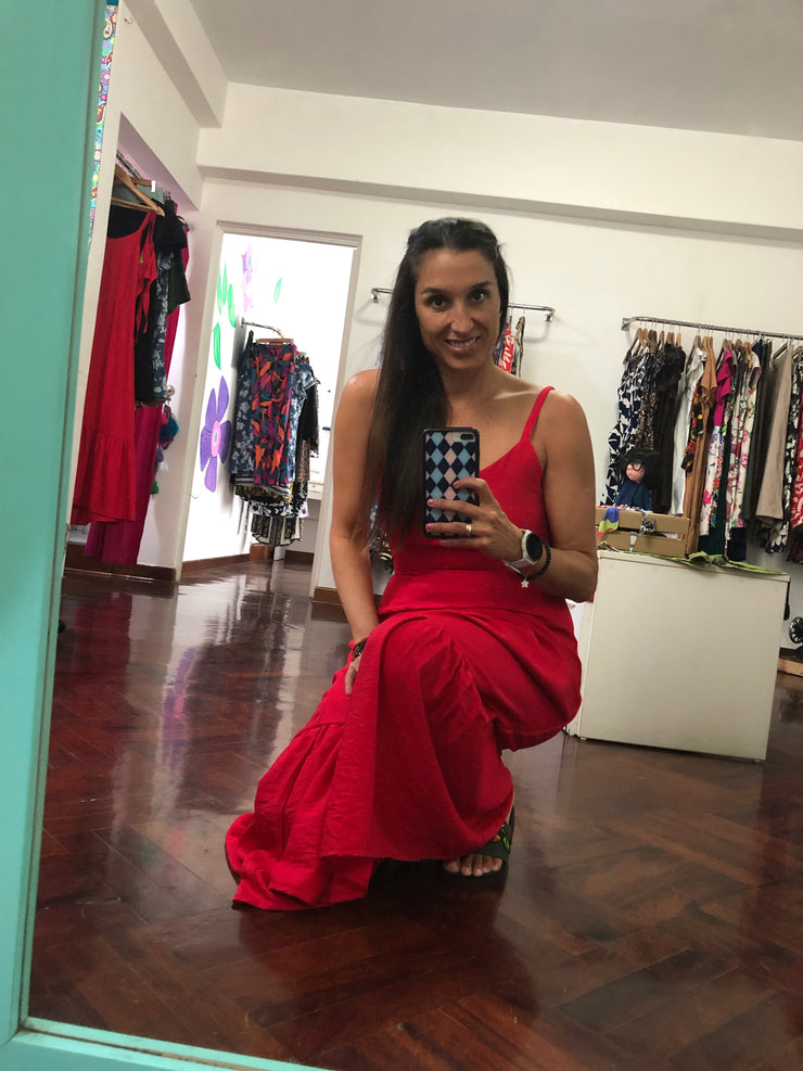 Vestido Frescura Rojo
