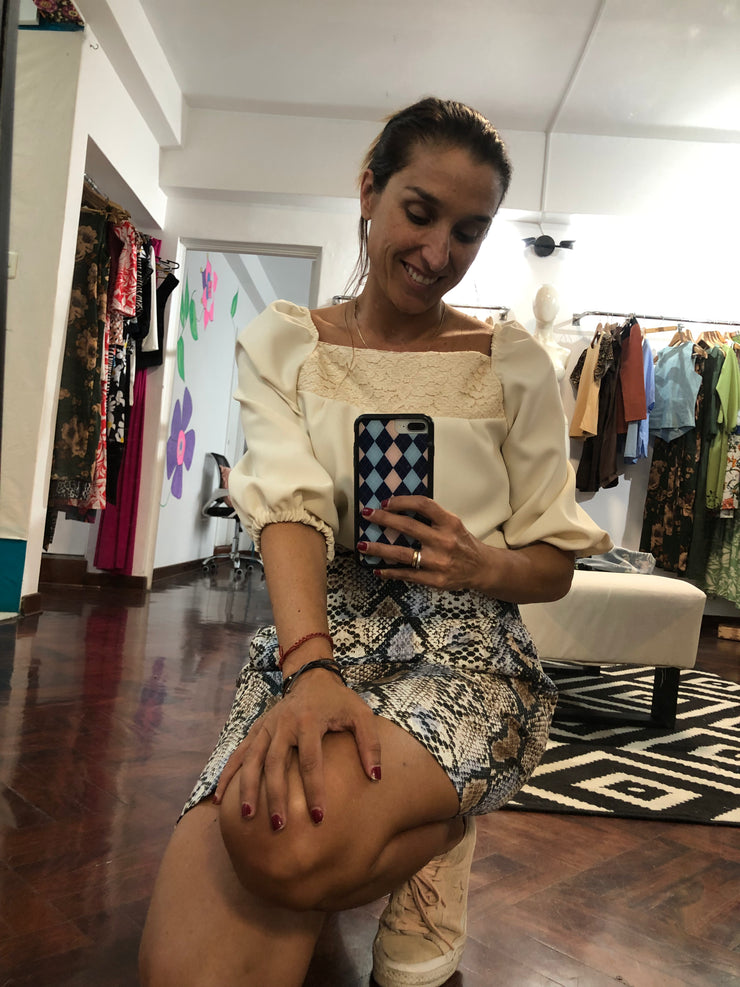Blusa Crema