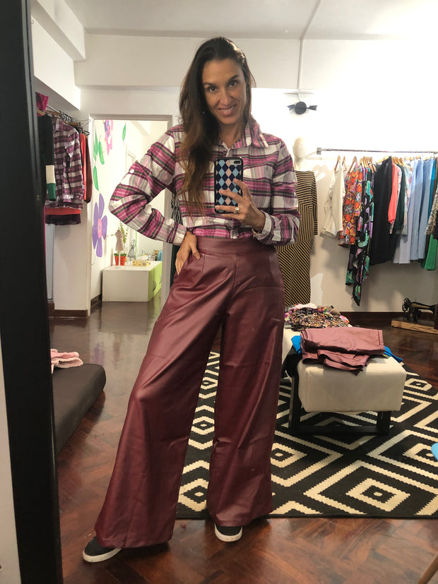Blusa Afranelada Cuadros