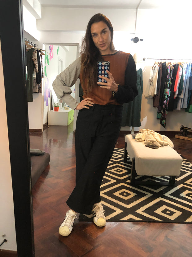 Pantalón Parches Negro