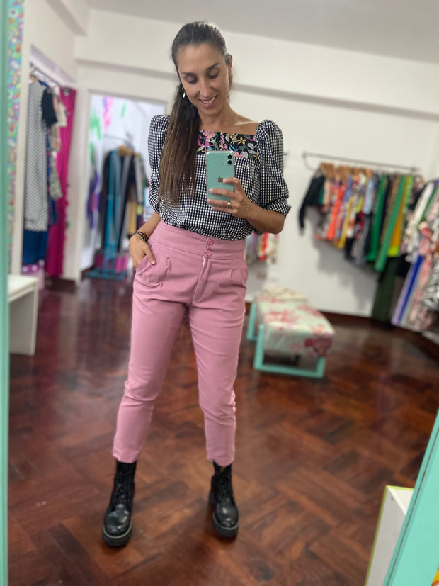 Blusa Lambada Flores y Vichy