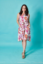 Vestido Pita Lino Fucsias