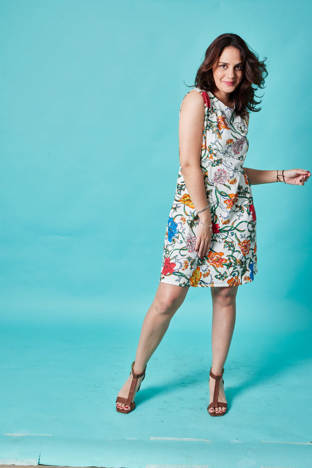 Vestido CC Blanco Floral