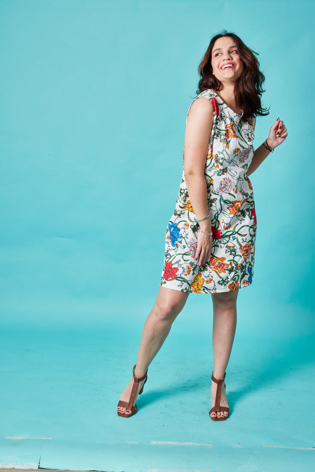 Vestido CC Blanco Floral