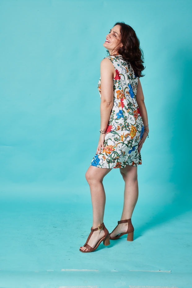 Vestido CC Blanco Floral