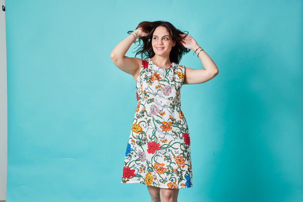 Vestido CC Blanco Floral