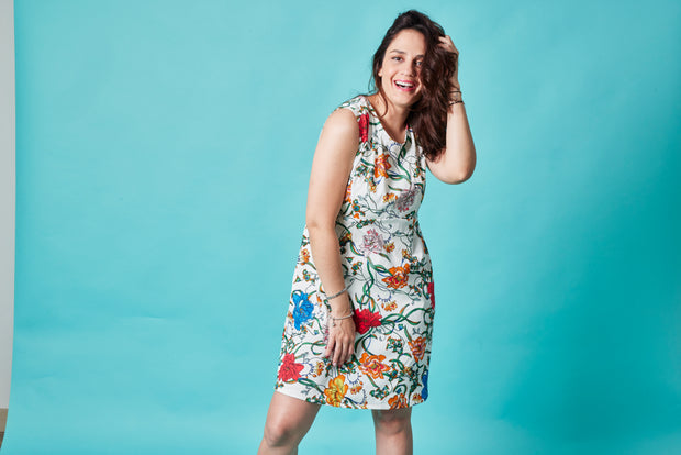Vestido CC Blanco Floral