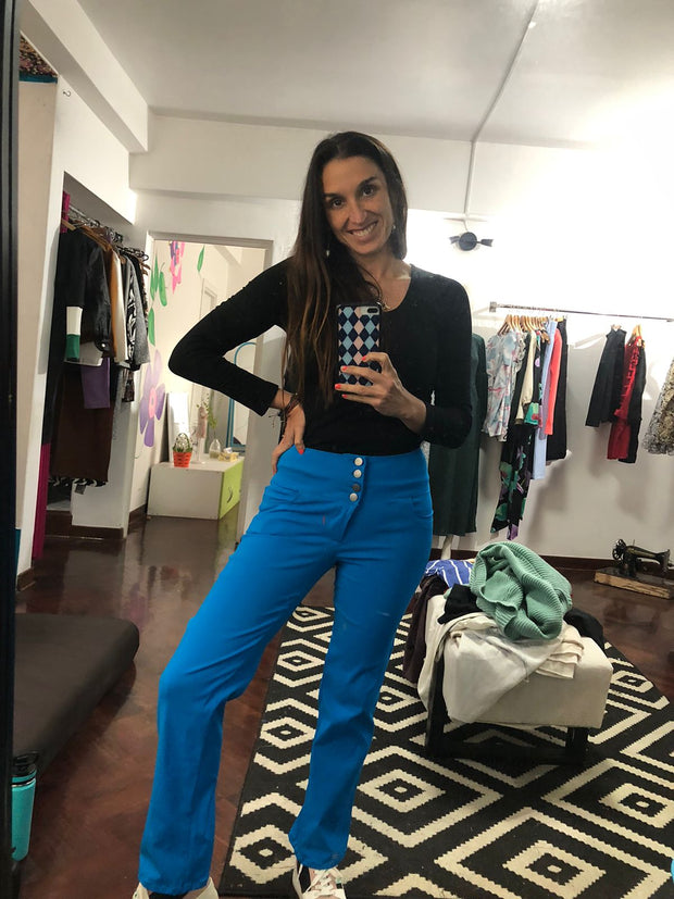PANTALON PITILLO TURQUEZA
