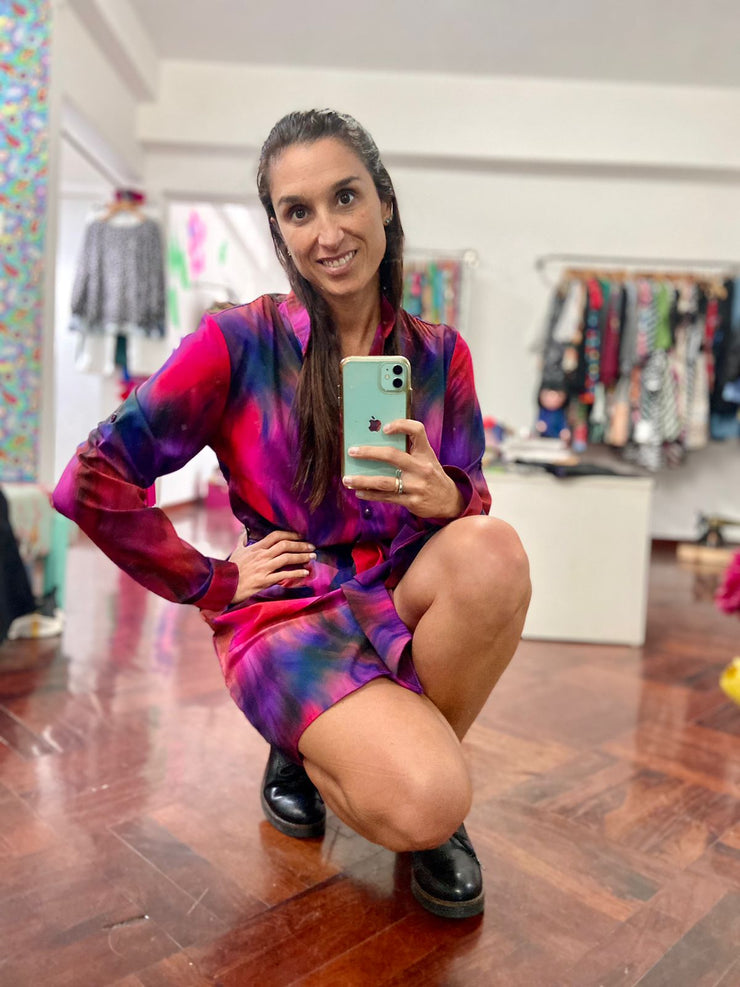 Vestido Camisero Nerú Gradiente