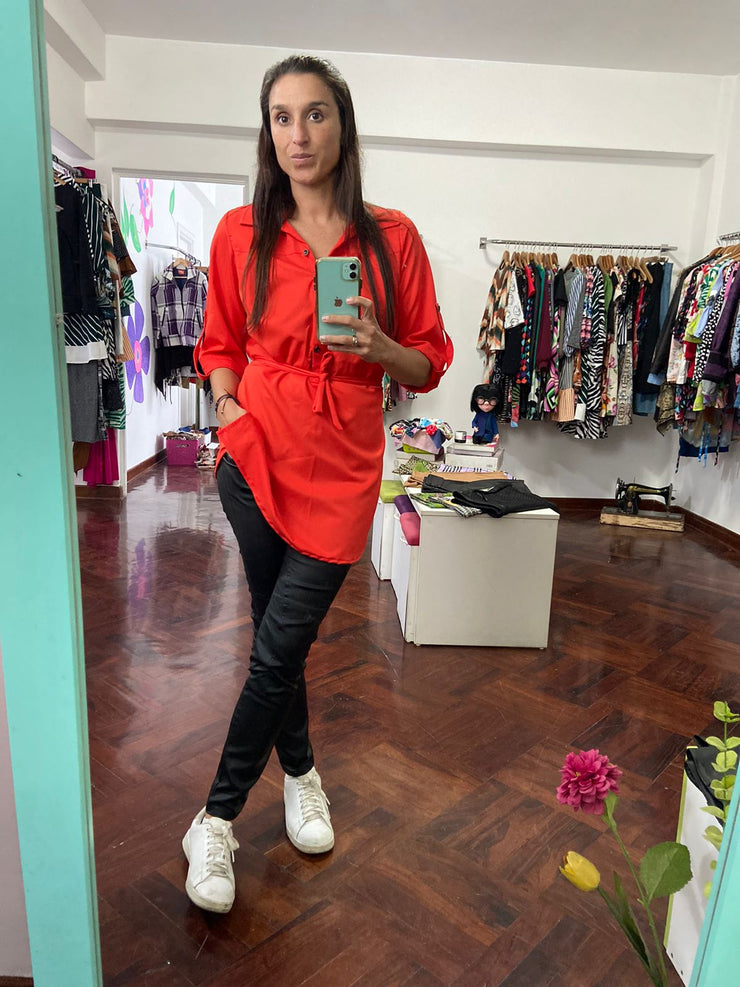 Elena Rukes Blusa Elena Rules Naranjo – Julieta Shop