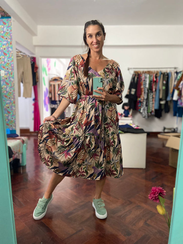 Vestido Midi Relax Naturaleza