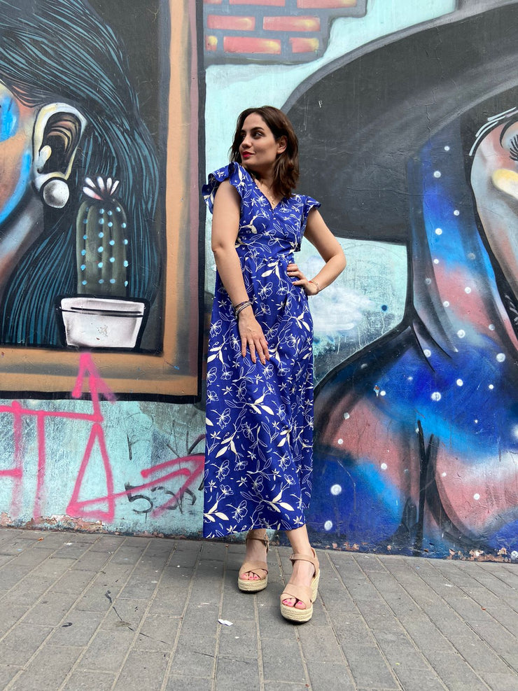 Vestido Maxi Cruzado Océano