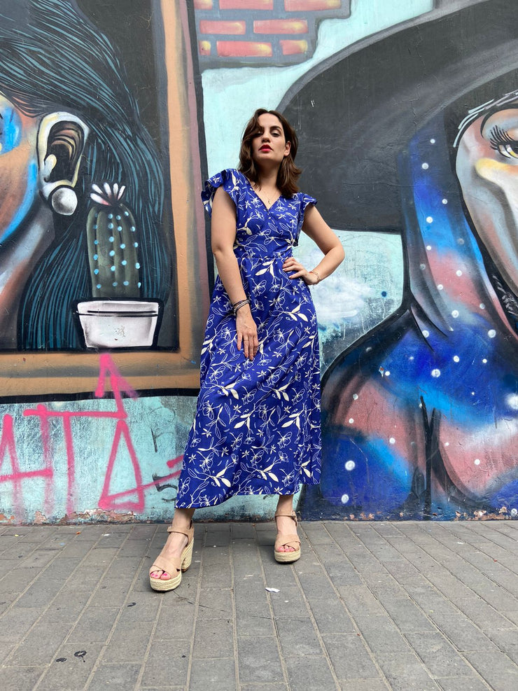 Vestido Maxi Cruzado Océano