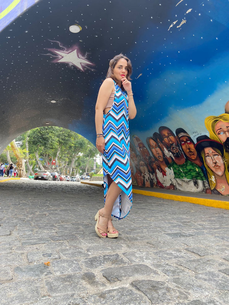 Vestido Pluma Mares