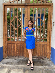 Vestido Sublime Azulino Arcoiris Stock