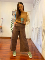 Pantalón Palazo con Bolsillos Stock