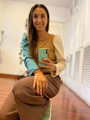 Pantalón Palazo con Bolsillos Stock