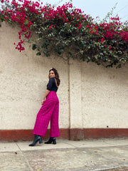 Pantalón Oficina Rosado Cuadros