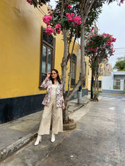 Saco Blanco Flores
