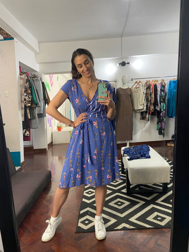 vestido cruzado