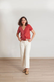 blusa maria naranja