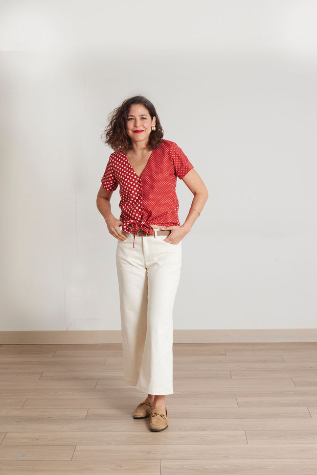 blusa maria naranja