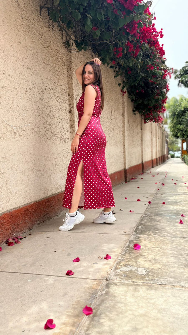 Vestido Maxi t shirt Dots