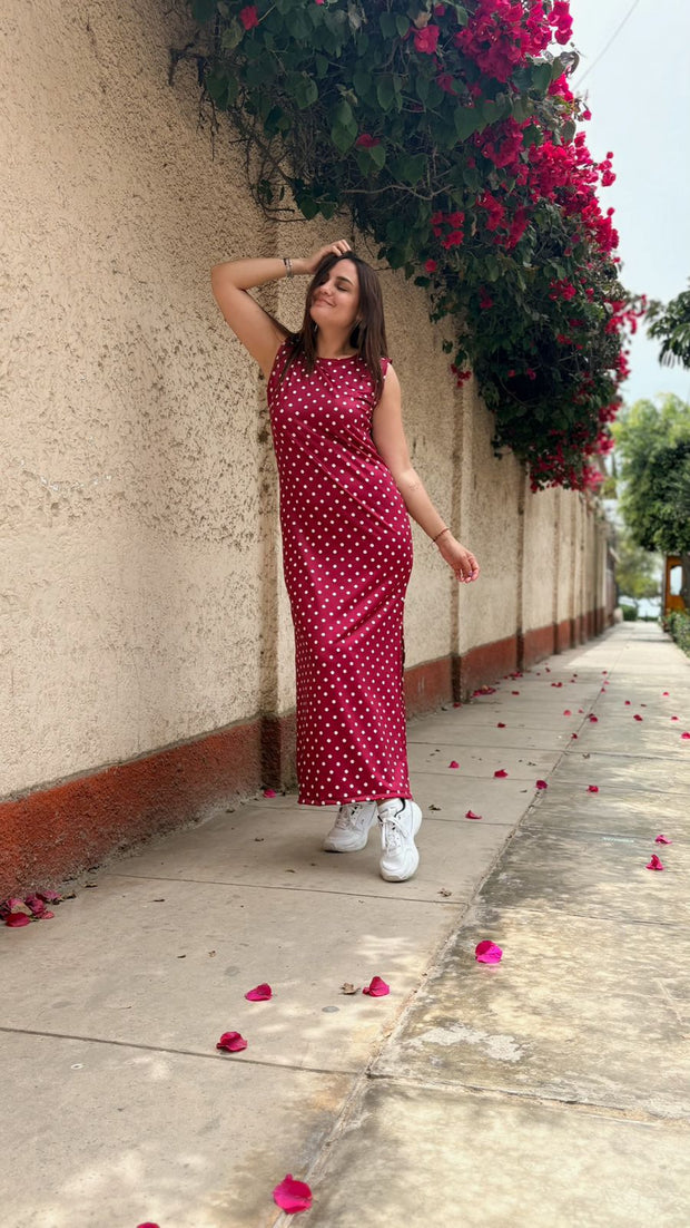 Vestido Maxi t shirt Dots