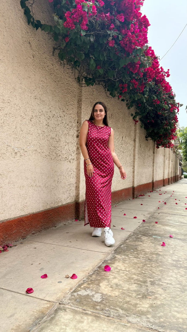 Vestido Maxi t shirt Dots