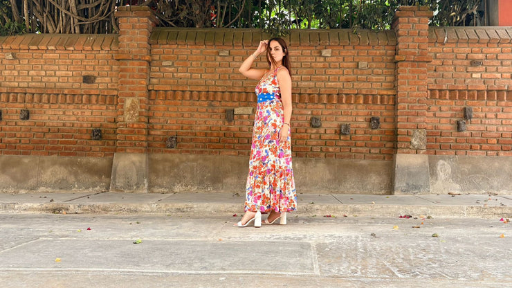 Maxi Halter Flores Dots