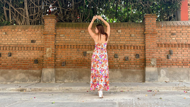 Maxi Halter Flores Dots