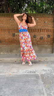 Maxi Halter Flores Dots