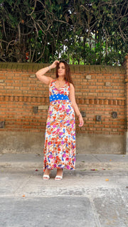 Maxi Halter Flores Dots
