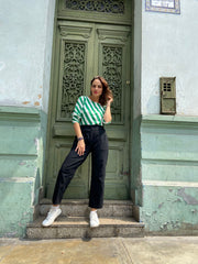 Pantalón CA Recto Negro Stock