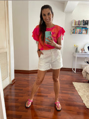 Blusa MV Fucsia Naranja Stock