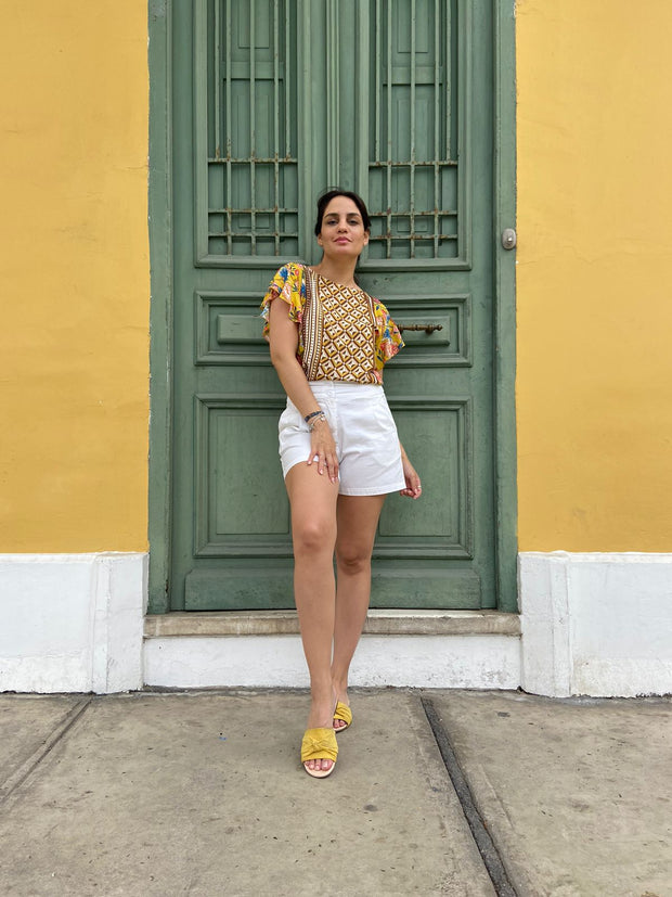 Short CA Blanco Ivory