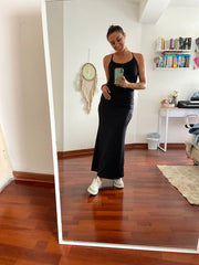 Vestido Magia de Tiras Negro